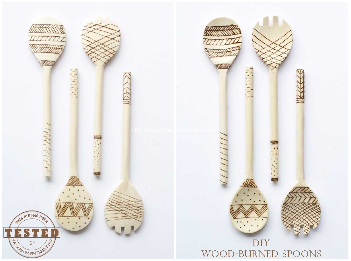 Wood-Burned Spoons